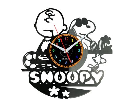 SNOOPY Vinyl Zegar Ścienny Płyta Winylowa Nowoczesny Dekoracyjny Na Prezent Urodziny