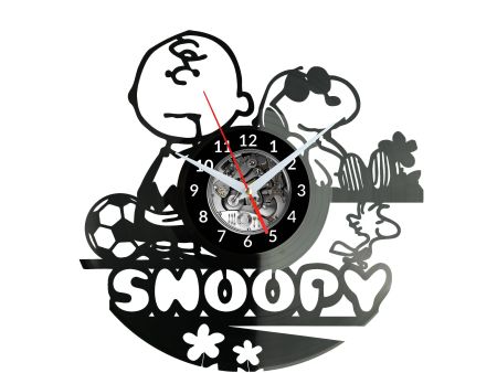 SNOOPY Vinyl Zegar Ścienny Płyta Winylowa Nowoczesny Dekoracyjny Na Prezent Urodziny