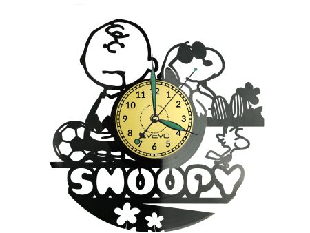 SNOOPY Vinyl Zegar Ścienny Płyta Winylowa Nowoczesny Dekoracyjny Na Prezent Urodziny