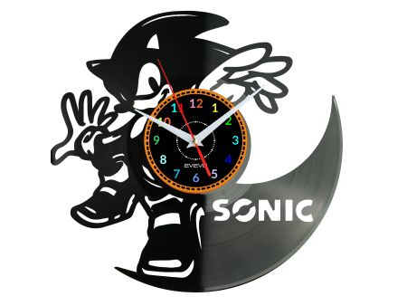 SONIC Vinyl Zegar Ścienny Płyta Winylowa Nowoczesny Dekoracyjny Na Prezent Urodziny