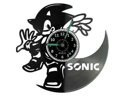 SONIC Vinyl Zegar Ścienny Płyta Winylowa Nowoczesny Dekoracyjny Na Prezent Urodziny