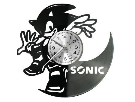 SONIC Vinyl Zegar Ścienny Płyta Winylowa Nowoczesny Dekoracyjny Na Prezent Urodziny