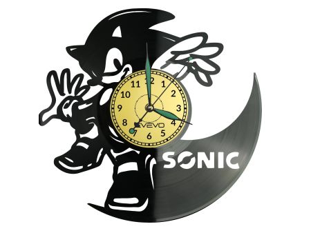 SONIC Vinyl Zegar Ścienny Płyta Winylowa Nowoczesny Dekoracyjny Na Prezent Urodziny