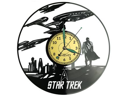 STAR TREK Vinyl Zegar Ścienny Płyta Winylowa Nowoczesny Dekoracyjny Na Prezent Urodziny