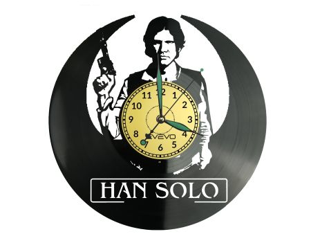 Star Wars Han Solo Vinyl Zegar Ścienny Płyta Winylowa Nowoczesny Dekoracyjny Na Prezent Urodziny