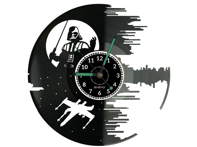 Star Wars Vinyl Zegar Ścienny Płyta Winylowa Nowoczesny Dekoracyjny Na Prezent Urodziny