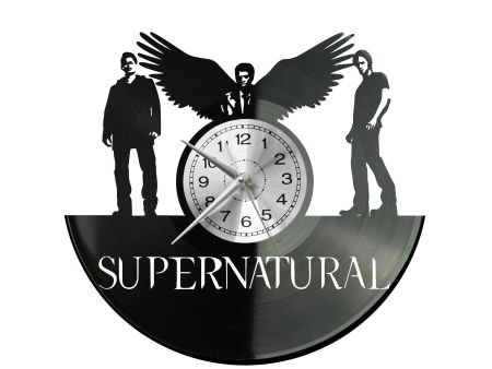 Supernatural Vinyl Zegar Ścienny Płyta Winylowa Nowoczesny Dekoracyjny Na Prezent Urodziny