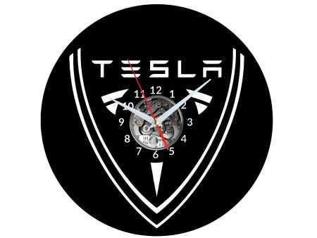 TESLA Vinyl Zegar Ścienny Płyta Winylowa Nowoczesny Dekoracyjny Na Prezent Urodziny