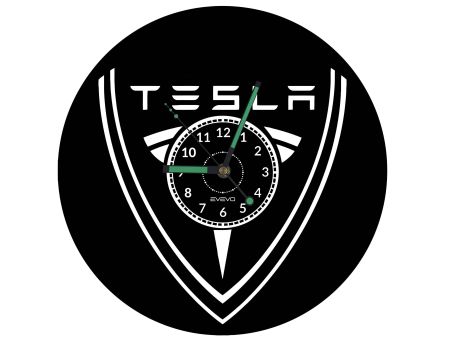 TESLA Vinyl Zegar Ścienny Płyta Winylowa Nowoczesny Dekoracyjny Na Prezent Urodziny