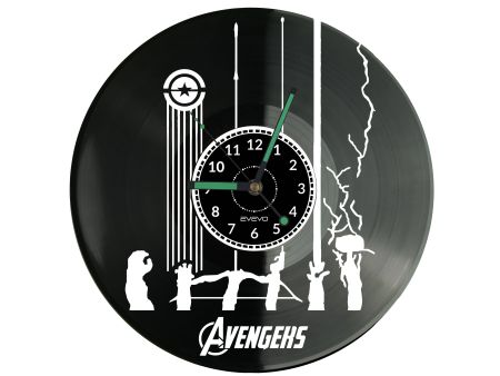 AVENGERS Vinyl Zegar Ścienny Płyta Winylowa Nowoczesny Dekoracyjny Na Prezent Urodziny