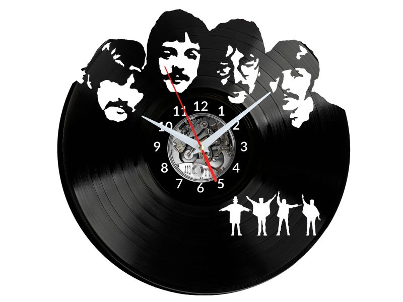 THE BEATLES Vinyl Zegar Ścienny Płyta Winylowa Nowoczesny Dekoracyjny Na Prezent Urodziny