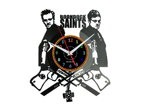 THE BOONDOCK SAINTS Vinyl Zegar Ścienny Płyta Winylowa Nowoczesny Dekoracyjny Na Prezent Urodziny