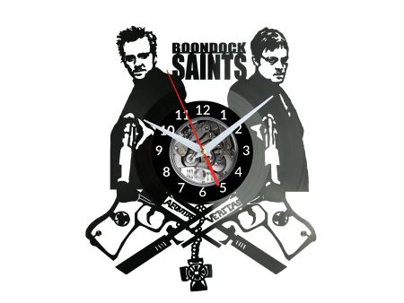 THE BOONDOCK SAINTS Vinyl Zegar Ścienny Płyta Winylowa Nowoczesny Dekoracyjny Na Prezent Urodziny