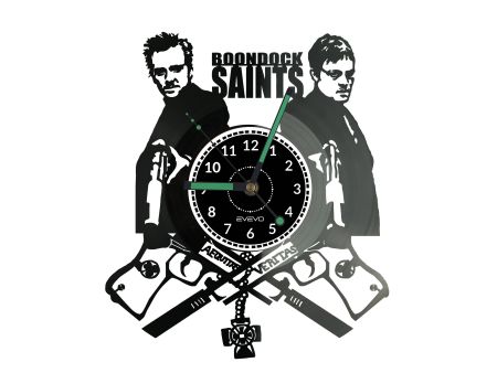 THE BOONDOCK SAINTS Vinyl Zegar Ścienny Płyta Winylowa Nowoczesny Dekoracyjny Na Prezent Urodziny