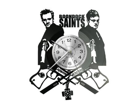 THE BOONDOCK SAINTS Vinyl Zegar Ścienny Płyta Winylowa Nowoczesny Dekoracyjny Na Prezent Urodziny