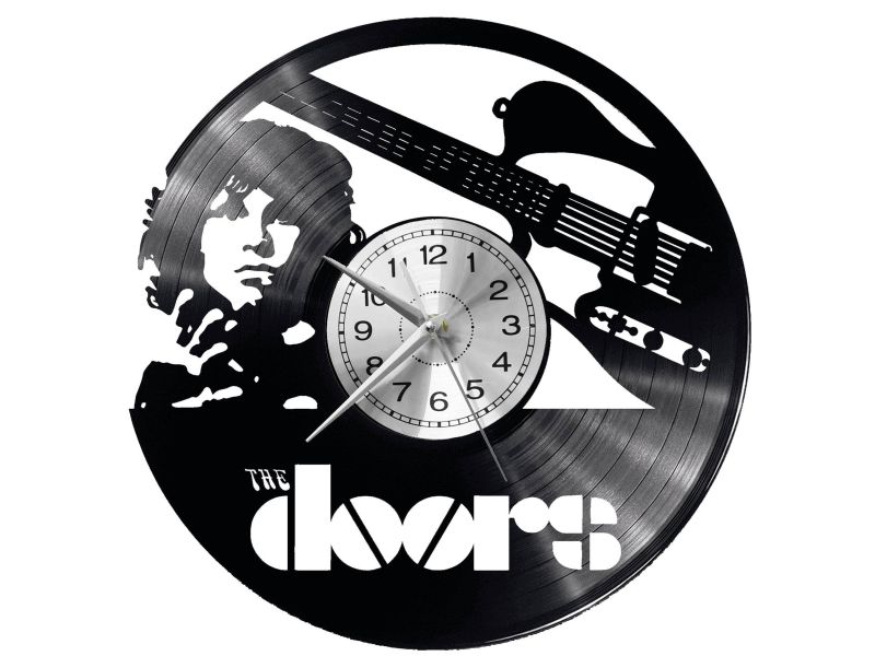 THE DOORS Vinyl Zegar Ścienny Płyta Winylowa Nowoczesny Dekoracyjny Na Prezent Urodziny