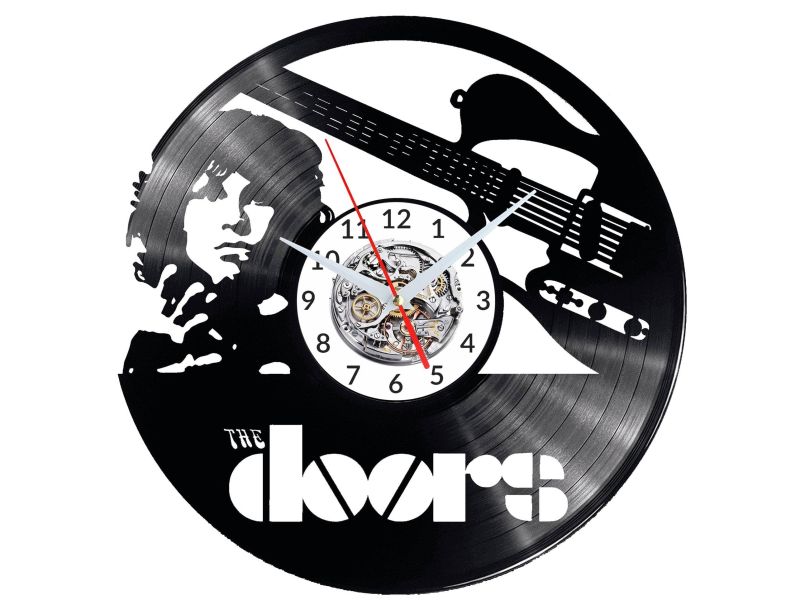 THE DOORS Vinyl Zegar Ścienny Płyta Winylowa Nowoczesny Dekoracyjny Na Prezent Urodziny