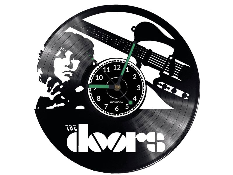 THE DOORS Vinyl Zegar Ścienny Płyta Winylowa Nowoczesny Dekoracyjny Na Prezent Urodziny