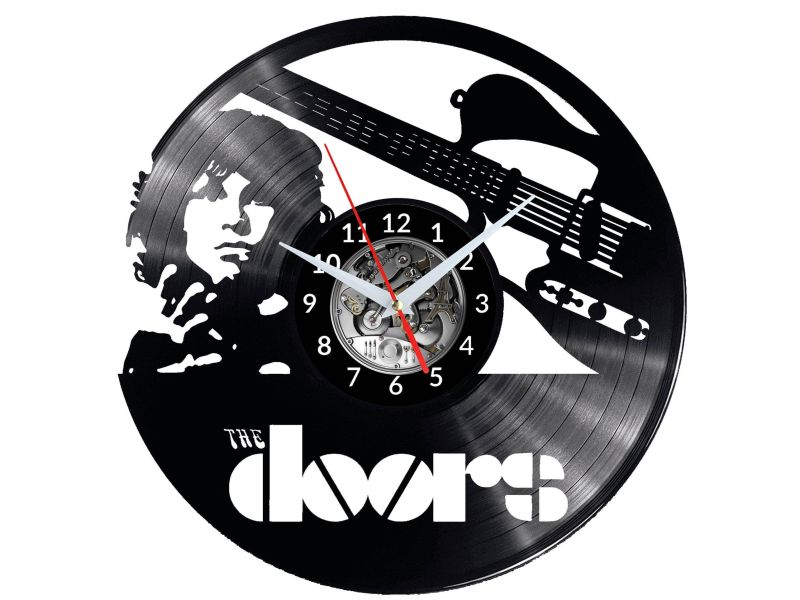 THE DOORS Vinyl Zegar Ścienny Płyta Winylowa Nowoczesny Dekoracyjny Na Prezent Urodziny