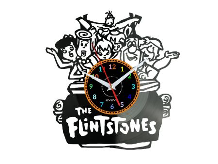 THE FLINTSTONES Vinyl Zegar Ścienny Płyta Winylowa Nowoczesny Dekoracyjny Na Prezent Urodziny