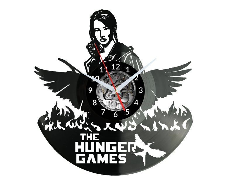 The Hunger Games Vinyl Zegar Ścienny Płyta Winylowa Nowoczesny Dekoracyjny Na Prezent Urodziny