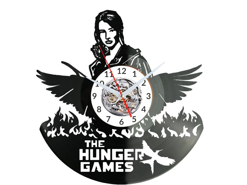 The Hunger Games Vinyl Zegar Ścienny Płyta Winylowa Nowoczesny Dekoracyjny Na Prezent Urodziny