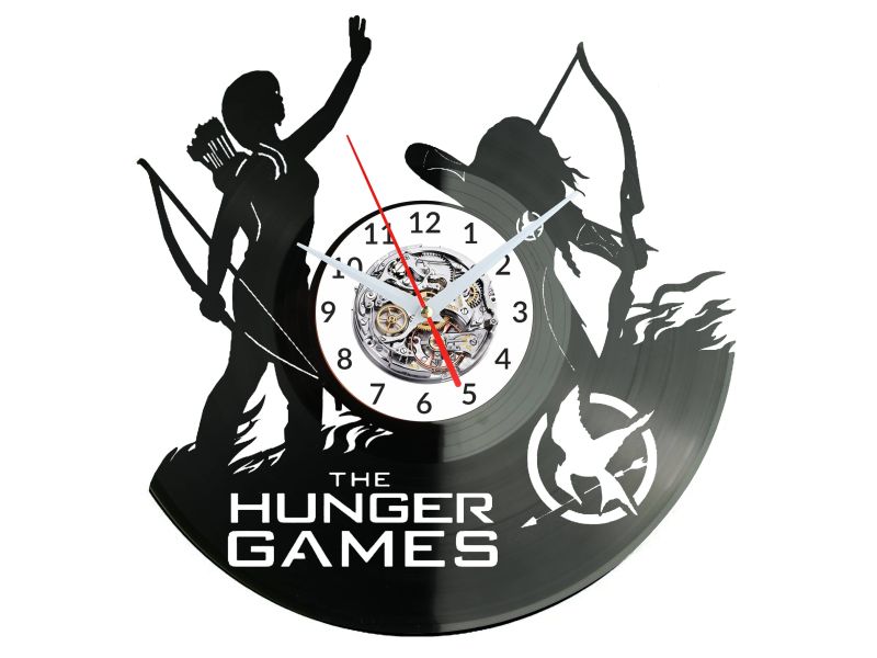 The Hunger Games Vinyl Zegar Ścienny Płyta Winylowa Nowoczesny Dekoracyjny Na Prezent Urodziny