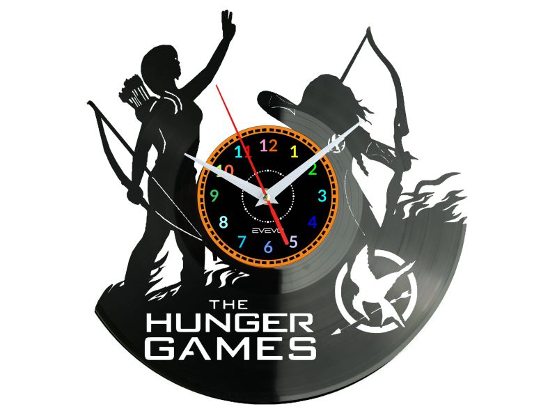 The Hunger Games Vinyl Zegar Ścienny Płyta Winylowa Nowoczesny Dekoracyjny Na Prezent Urodziny