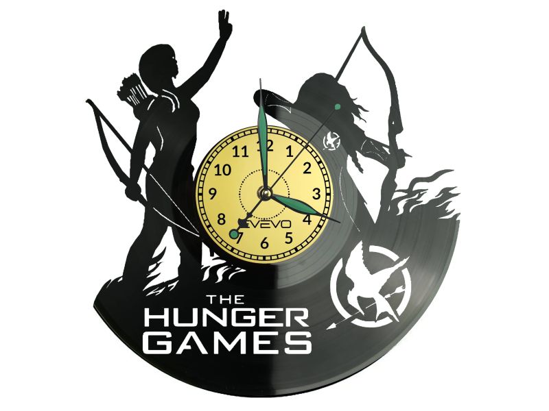 The Hunger Games Vinyl Zegar Ścienny Płyta Winylowa Nowoczesny Dekoracyjny Na Prezent Urodziny