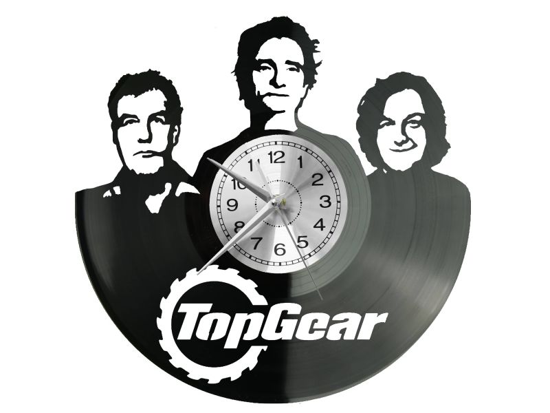 TOP GEAR Vinyl Zegar Ścienny Płyta Winylowa Nowoczesny Dekoracyjny Na Prezent Urodziny