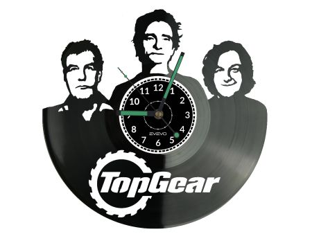 TOP GEAR Vinyl Zegar Ścienny Płyta Winylowa Nowoczesny Dekoracyjny Na Prezent Urodziny