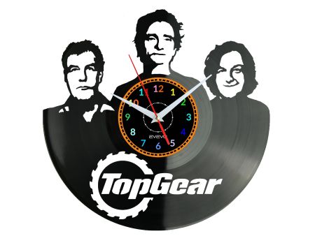 TOP GEAR Vinyl Zegar Ścienny Płyta Winylowa Nowoczesny Dekoracyjny Na Prezent Urodziny