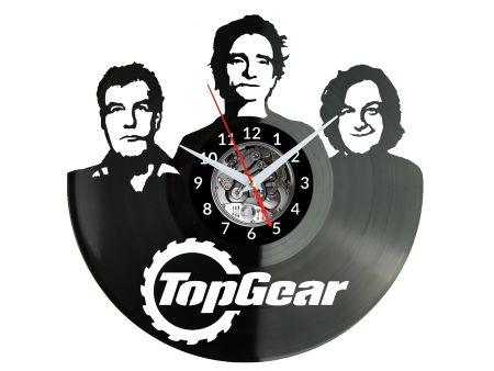 TOP GEAR Vinyl Zegar Ścienny Płyta Winylowa Nowoczesny Dekoracyjny Na Prezent Urodziny