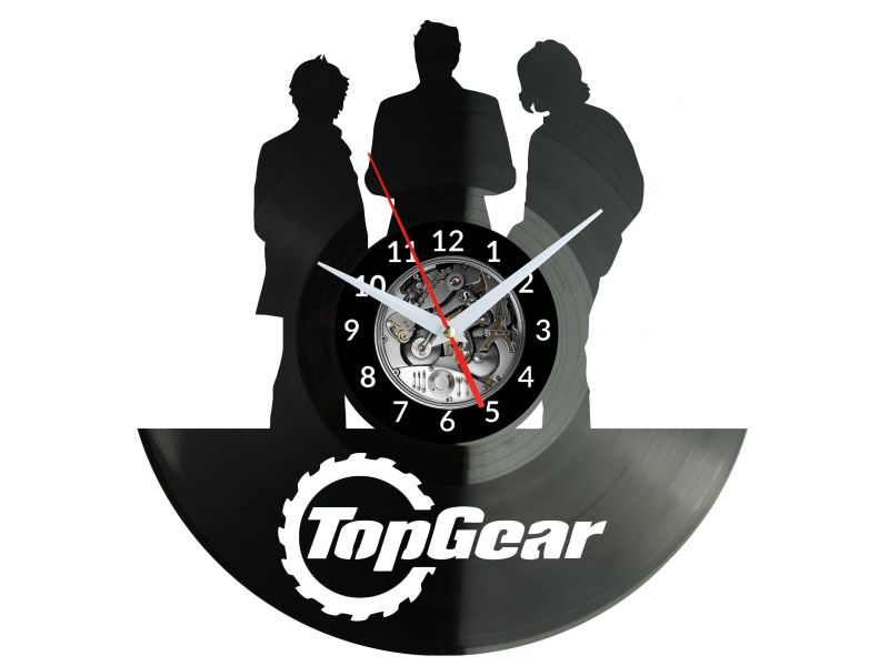 TOP GEAR Vinyl Zegar Ścienny Płyta Winylowa Nowoczesny Dekoracyjny Na Prezent Urodziny