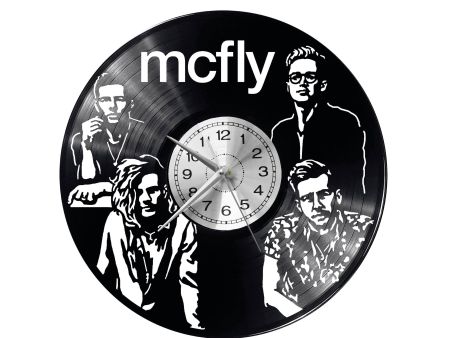 Mcfly Vinyl Zegar Ścienny Płyta Winylowa Nowoczesny Dekoracyjny Na Prezent Urodziny