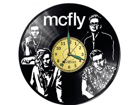 Mcfly Vinyl Zegar Ścienny Płyta Winylowa Nowoczesny Dekoracyjny Na Prezent Urodziny