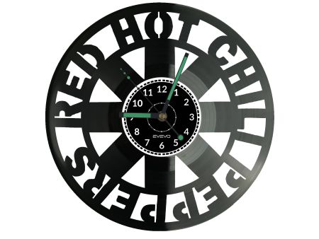 RED HOT CHILI PEPPERS Vinyl Zegar Ścienny Płyta Winylowa Nowoczesny Dekoracyjny Na Prezent Urodziny