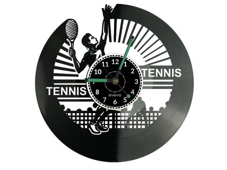 Tennis Vinyl Zegar Ścienny Płyta Winylowa Nowoczesny Dekoracyjny Na Prezent Urodziny