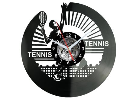 Tennis Vinyl Zegar Ścienny Płyta Winylowa Nowoczesny Dekoracyjny Na Prezent Urodziny