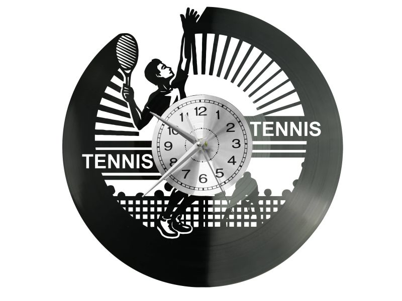 Tennis Vinyl Zegar Ścienny Płyta Winylowa Nowoczesny Dekoracyjny Na Prezent Urodziny