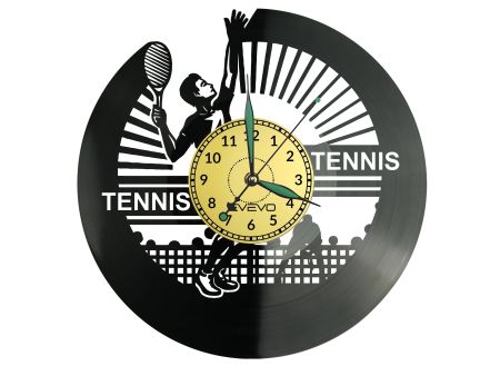 Tennis Vinyl Zegar Ścienny Płyta Winylowa Nowoczesny Dekoracyjny Na Prezent Urodziny