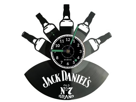 Jack Daniels Vinyl Zegar Ścienny Płyta Winylowa Nowoczesny Dekoracyjny Na Prezent Urodziny