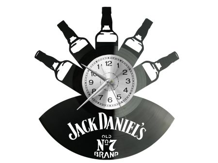 Jack Daniels Vinyl Zegar Ścienny Płyta Winylowa Nowoczesny Dekoracyjny Na Prezent Urodziny