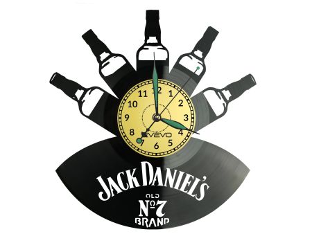 Jack Daniels Vinyl Zegar Ścienny Płyta Winylowa Nowoczesny Dekoracyjny Na Prezent Urodziny