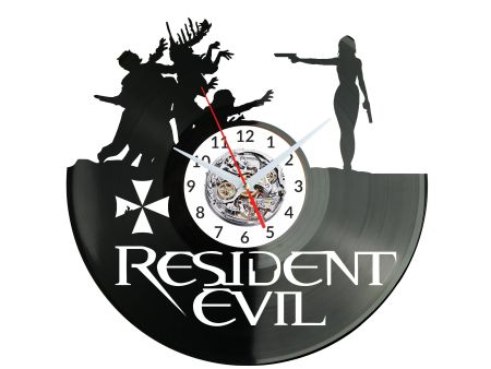 RESIDENT EVIL Vinyl Zegar Ścienny Płyta Winylowa Nowoczesny Dekoracyjny Na Prezent Urodziny