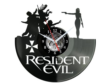 RESIDENT EVIL Vinyl Zegar Ścienny Płyta Winylowa Nowoczesny Dekoracyjny Na Prezent Urodziny