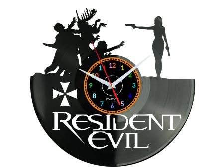 RESIDENT EVIL Vinyl Zegar Ścienny Płyta Winylowa Nowoczesny Dekoracyjny Na Prezent Urodziny