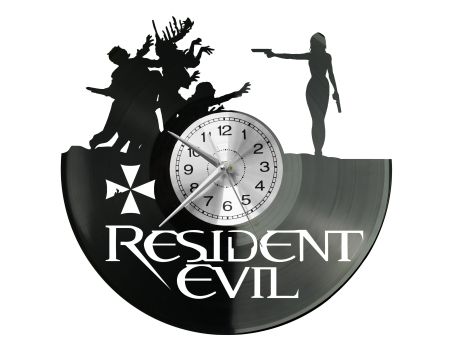 RESIDENT EVIL Vinyl Zegar Ścienny Płyta Winylowa Nowoczesny Dekoracyjny Na Prezent Urodziny