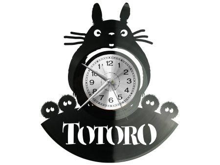 TOTORO GHIBLI STUDIO Vinyl Zegar Ścienny Płyta Winylowa Nowoczesny Dekoracyjny Na Prezent Urodziny