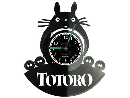 TOTORO GHIBLI STUDIO Vinyl Zegar Ścienny Płyta Winylowa Nowoczesny Dekoracyjny Na Prezent Urodziny